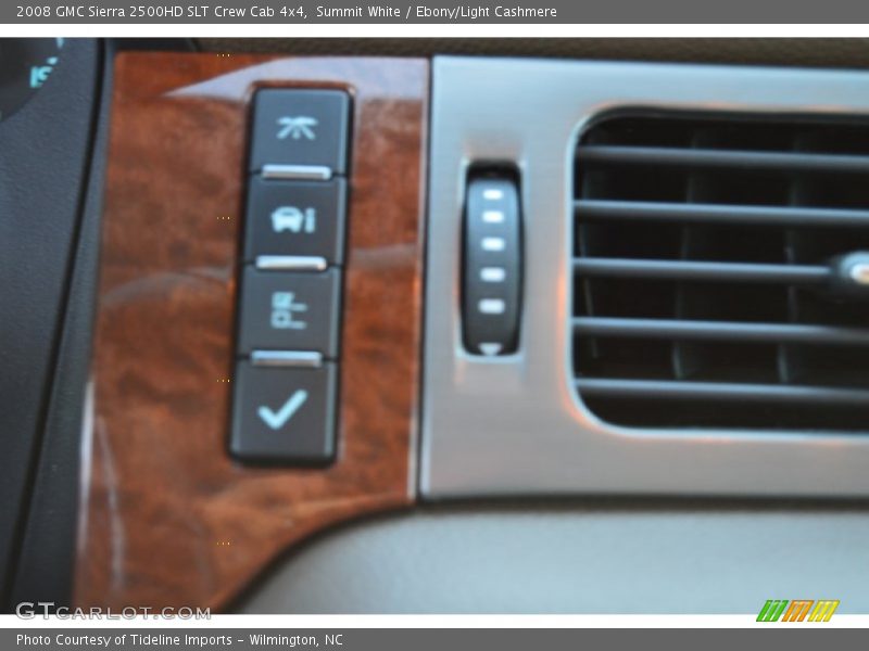 Summit White / Ebony/Light Cashmere 2008 GMC Sierra 2500HD SLT Crew Cab 4x4
