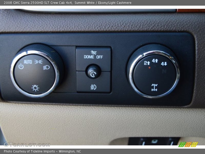 Summit White / Ebony/Light Cashmere 2008 GMC Sierra 2500HD SLT Crew Cab 4x4