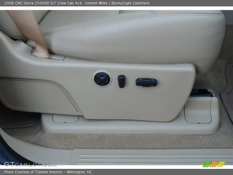 Summit White / Ebony/Light Cashmere 2008 GMC Sierra 2500HD SLT Crew Cab 4x4