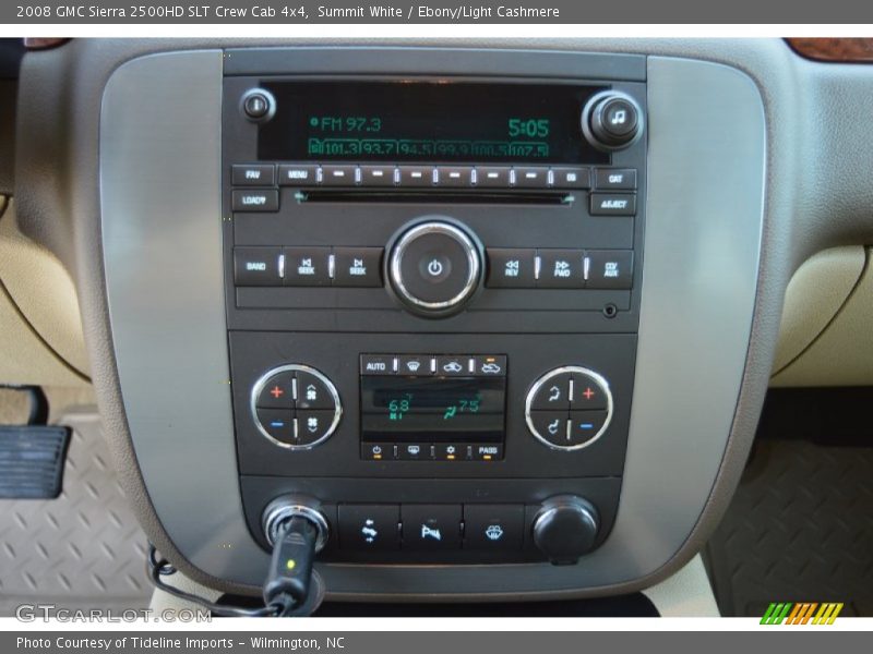 Summit White / Ebony/Light Cashmere 2008 GMC Sierra 2500HD SLT Crew Cab 4x4