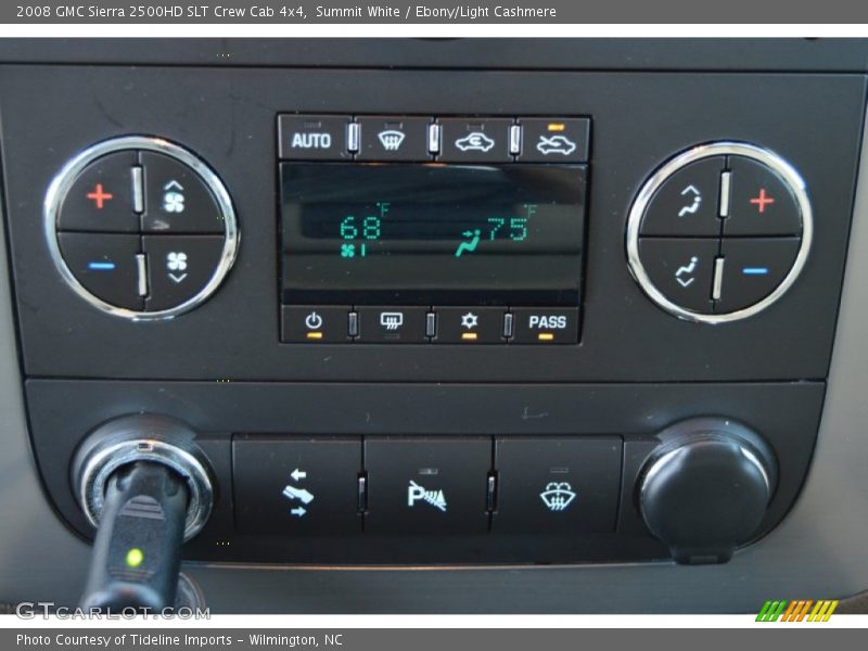 Summit White / Ebony/Light Cashmere 2008 GMC Sierra 2500HD SLT Crew Cab 4x4
