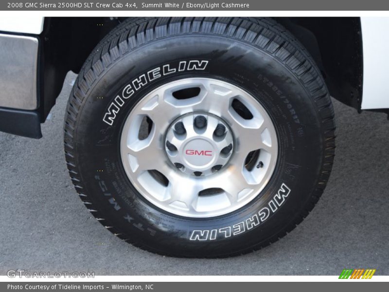 Summit White / Ebony/Light Cashmere 2008 GMC Sierra 2500HD SLT Crew Cab 4x4
