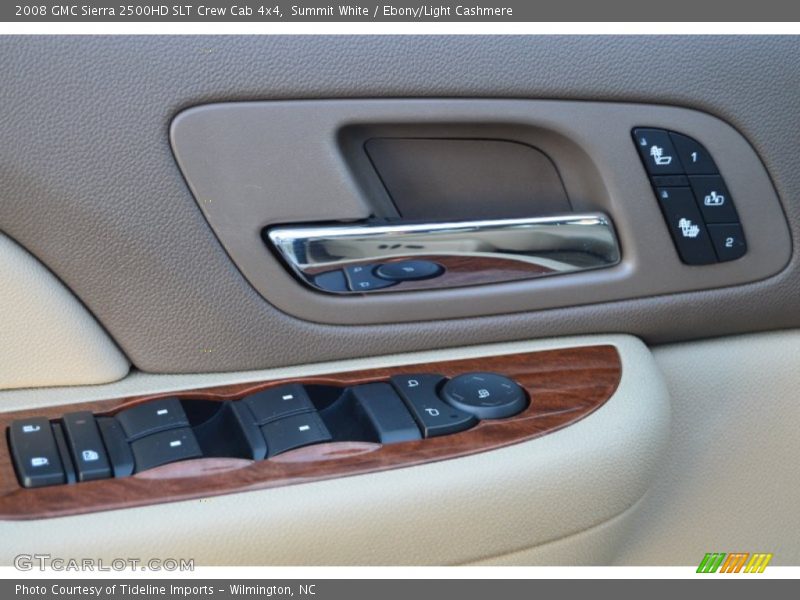 Summit White / Ebony/Light Cashmere 2008 GMC Sierra 2500HD SLT Crew Cab 4x4