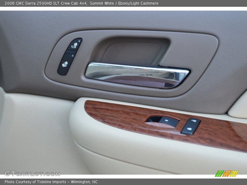 Summit White / Ebony/Light Cashmere 2008 GMC Sierra 2500HD SLT Crew Cab 4x4