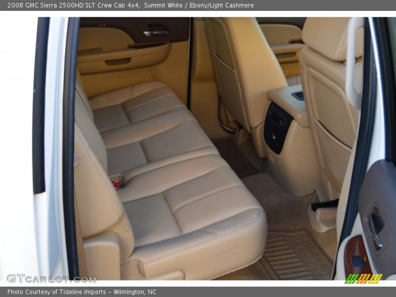 Summit White / Ebony/Light Cashmere 2008 GMC Sierra 2500HD SLT Crew Cab 4x4