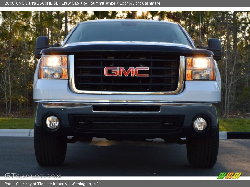 Summit White / Ebony/Light Cashmere 2008 GMC Sierra 2500HD SLT Crew Cab 4x4