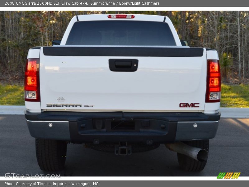 Summit White / Ebony/Light Cashmere 2008 GMC Sierra 2500HD SLT Crew Cab 4x4