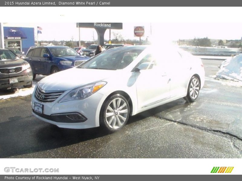 Diamond White Pearl / Camel 2015 Hyundai Azera Limited