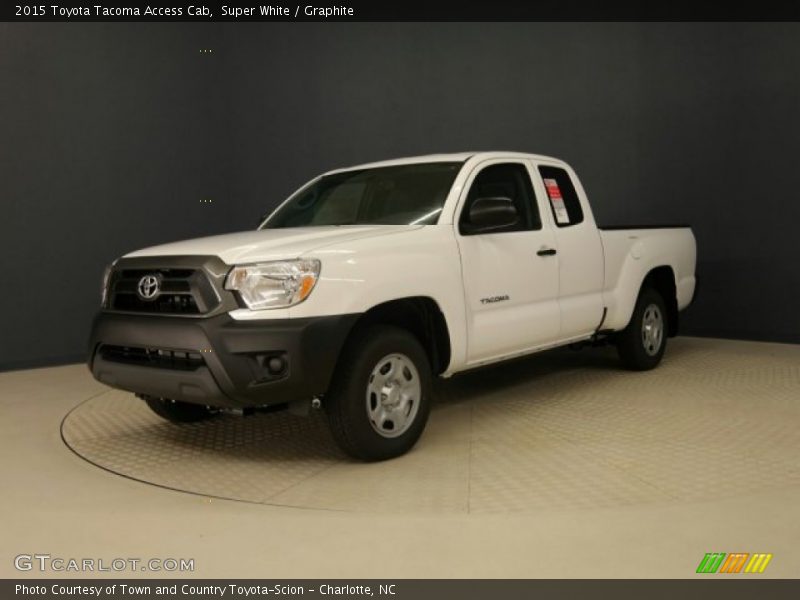 Super White / Graphite 2015 Toyota Tacoma Access Cab