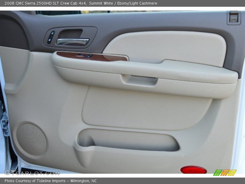 Summit White / Ebony/Light Cashmere 2008 GMC Sierra 2500HD SLT Crew Cab 4x4