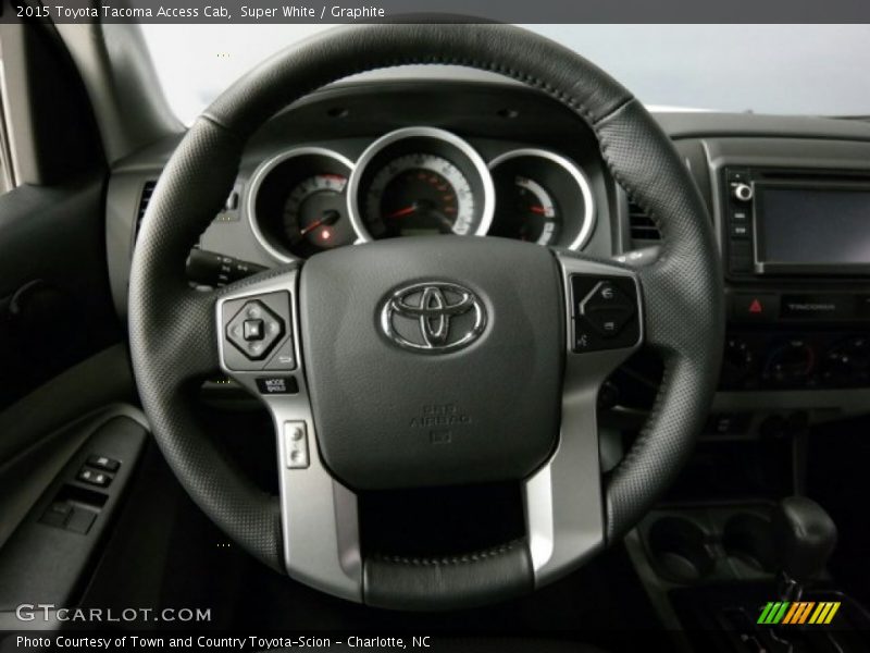 Super White / Graphite 2015 Toyota Tacoma Access Cab
