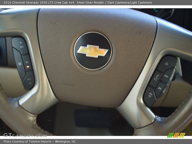 Sheer Silver Metallic / Dark Cashmere/Light Cashmere 2010 Chevrolet Silverado 1500 LTZ Crew Cab 4x4