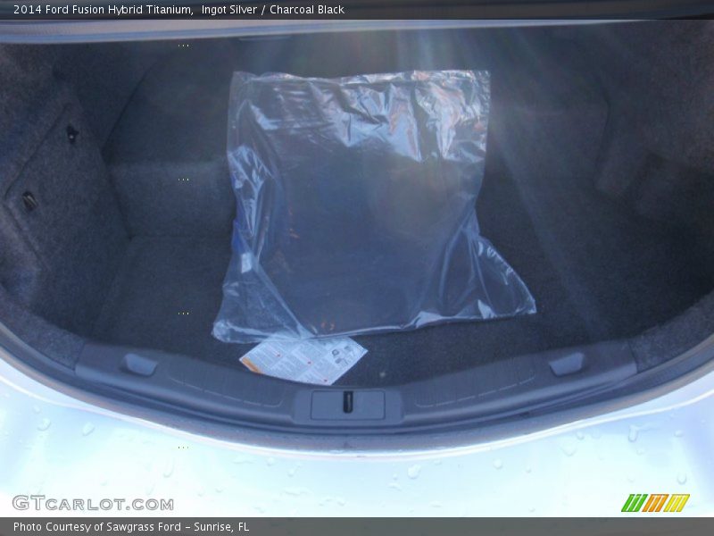 Ingot Silver / Charcoal Black 2014 Ford Fusion Hybrid Titanium