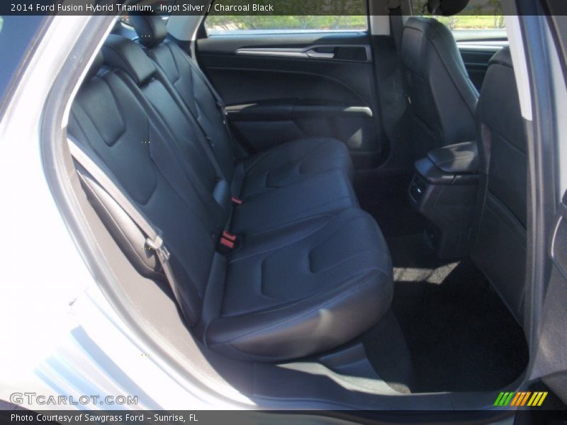Ingot Silver / Charcoal Black 2014 Ford Fusion Hybrid Titanium