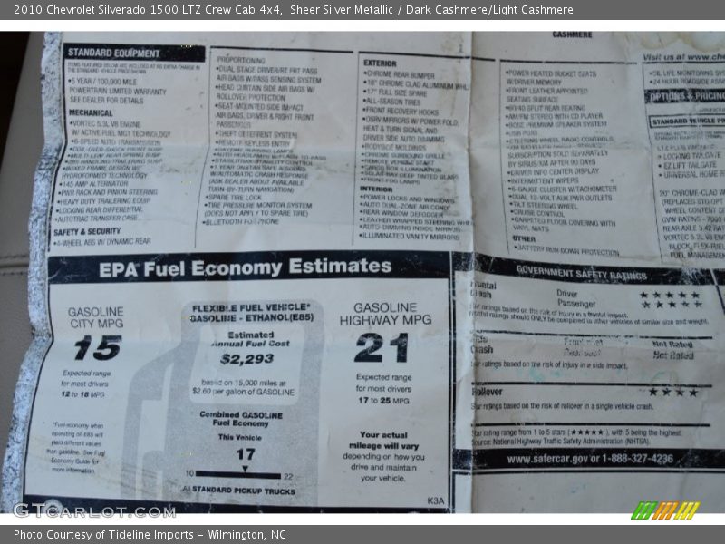 Sheer Silver Metallic / Dark Cashmere/Light Cashmere 2010 Chevrolet Silverado 1500 LTZ Crew Cab 4x4
