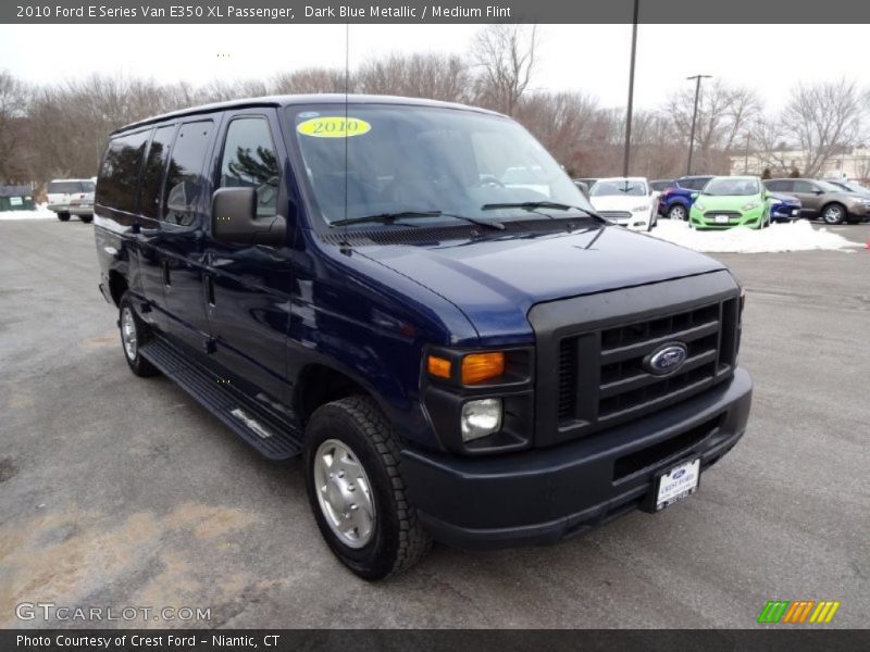 Dark Blue Metallic / Medium Flint 2010 Ford E Series Van E350 XL Passenger