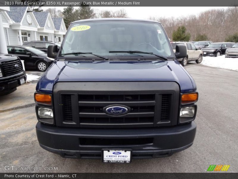 Dark Blue Metallic / Medium Flint 2010 Ford E Series Van E350 XL Passenger