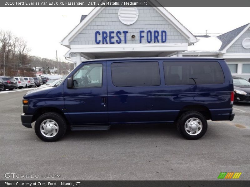 Dark Blue Metallic / Medium Flint 2010 Ford E Series Van E350 XL Passenger