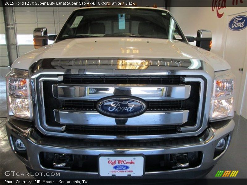 Oxford White / Black 2015 Ford F250 Super Duty Lariat Super Cab 4x4