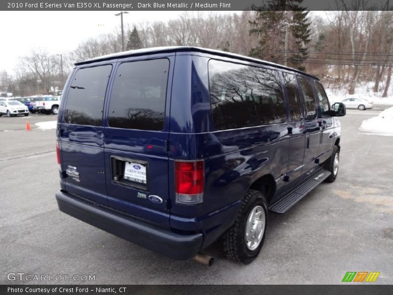 Dark Blue Metallic / Medium Flint 2010 Ford E Series Van E350 XL Passenger