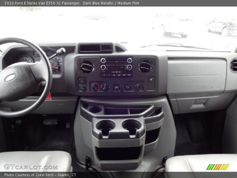 Dark Blue Metallic / Medium Flint 2010 Ford E Series Van E350 XL Passenger