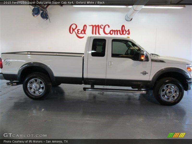 Oxford White / Black 2015 Ford F250 Super Duty Lariat Super Cab 4x4