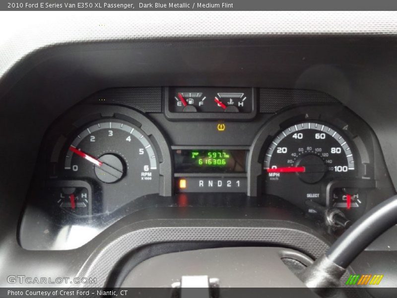 Dark Blue Metallic / Medium Flint 2010 Ford E Series Van E350 XL Passenger