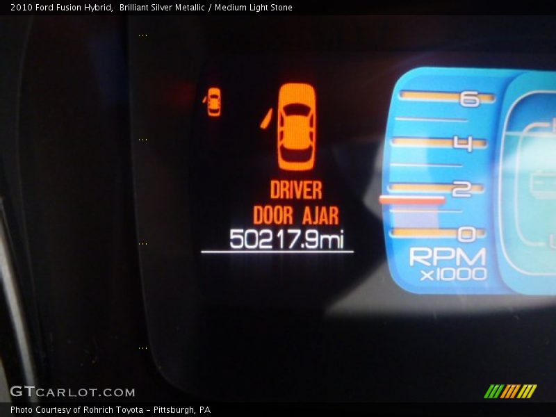 Brilliant Silver Metallic / Medium Light Stone 2010 Ford Fusion Hybrid
