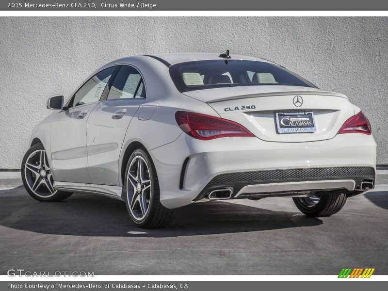 Cirrus White / Beige 2015 Mercedes-Benz CLA 250