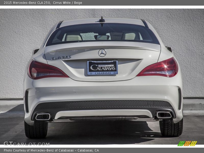 Cirrus White / Beige 2015 Mercedes-Benz CLA 250