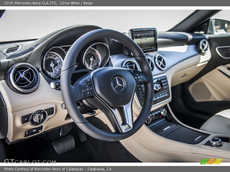 Cirrus White / Beige 2015 Mercedes-Benz CLA 250