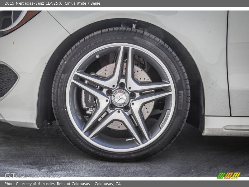 Cirrus White / Beige 2015 Mercedes-Benz CLA 250