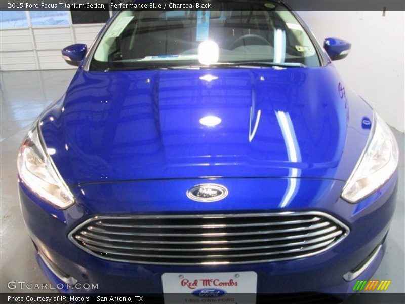 Performance Blue / Charcoal Black 2015 Ford Focus Titanium Sedan