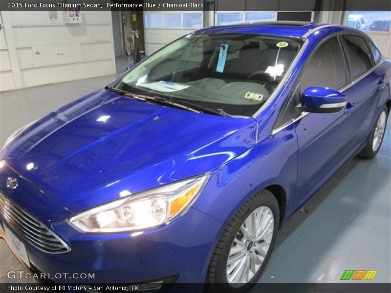 Performance Blue / Charcoal Black 2015 Ford Focus Titanium Sedan