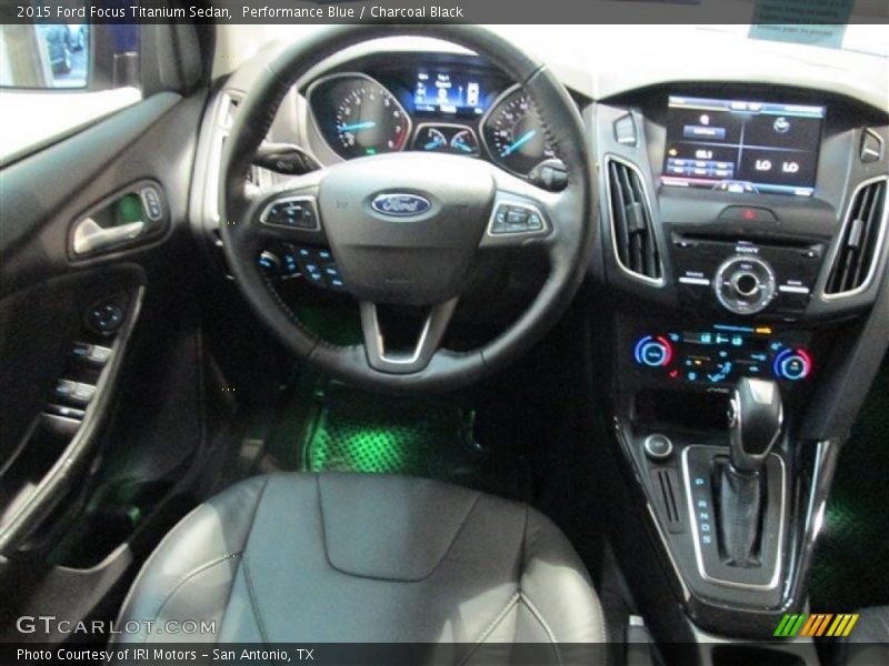 Performance Blue / Charcoal Black 2015 Ford Focus Titanium Sedan