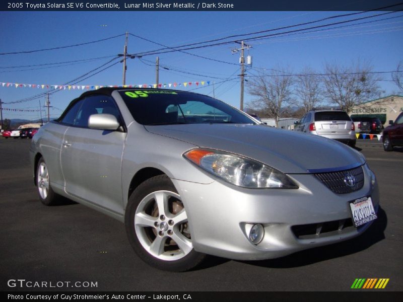 Lunar Mist Silver Metallic / Dark Stone 2005 Toyota Solara SE V6 Convertible