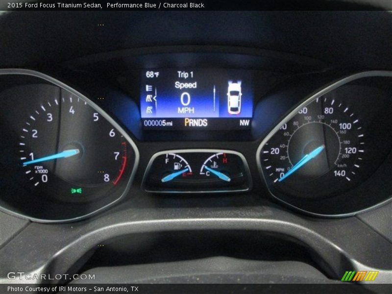 Performance Blue / Charcoal Black 2015 Ford Focus Titanium Sedan