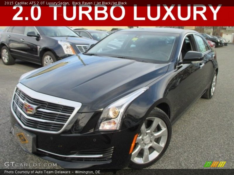 Black Raven / Jet Black/Jet Black 2015 Cadillac ATS 2.0T Luxury Sedan