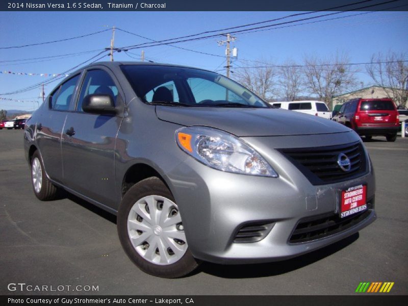 Titanium / Charcoal 2014 Nissan Versa 1.6 S Sedan