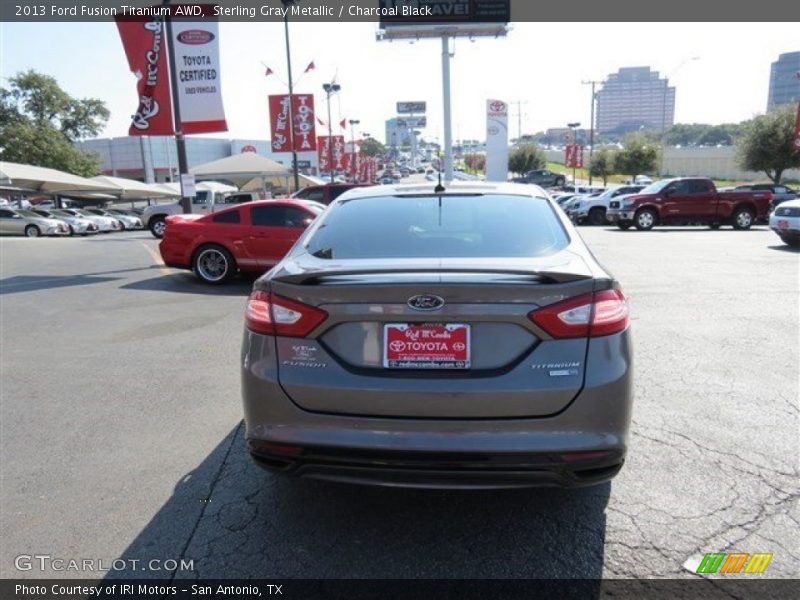 Sterling Gray Metallic / Charcoal Black 2013 Ford Fusion Titanium AWD