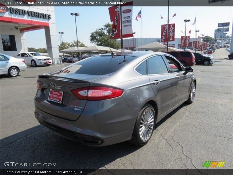 Sterling Gray Metallic / Charcoal Black 2013 Ford Fusion Titanium AWD