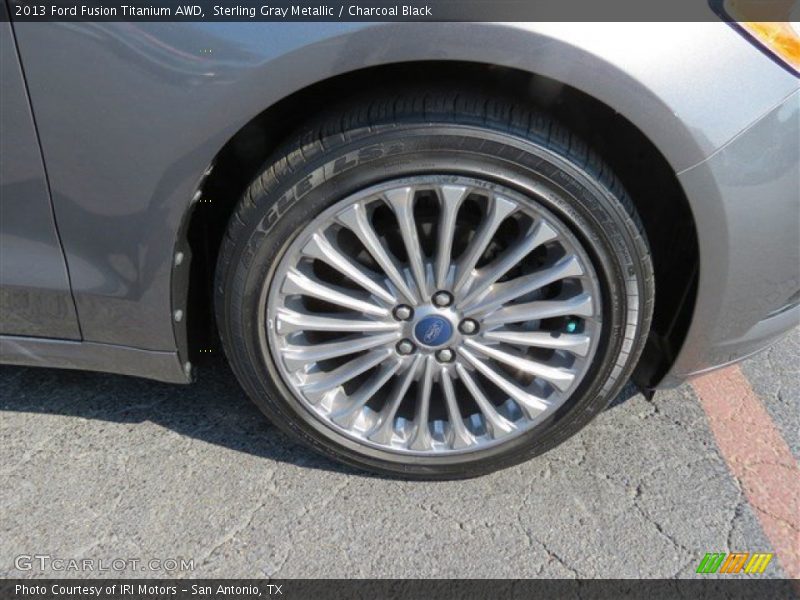 Sterling Gray Metallic / Charcoal Black 2013 Ford Fusion Titanium AWD