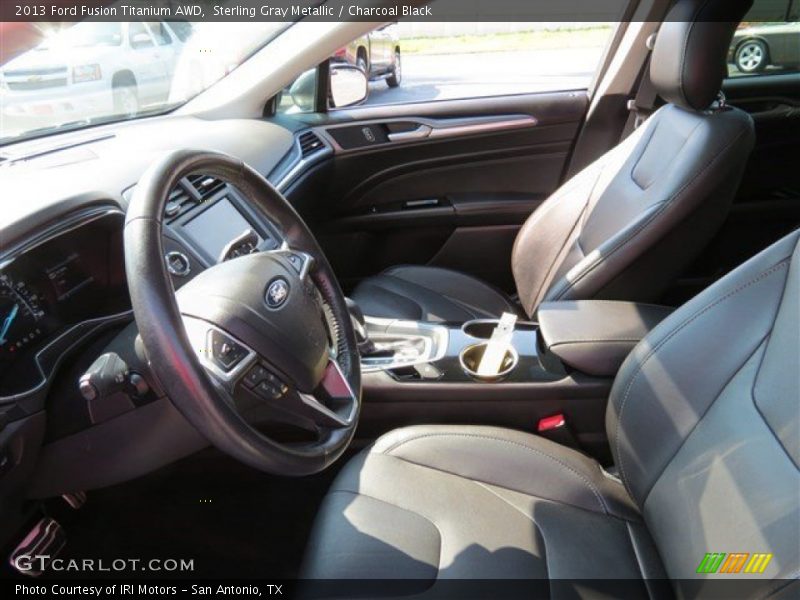 Sterling Gray Metallic / Charcoal Black 2013 Ford Fusion Titanium AWD