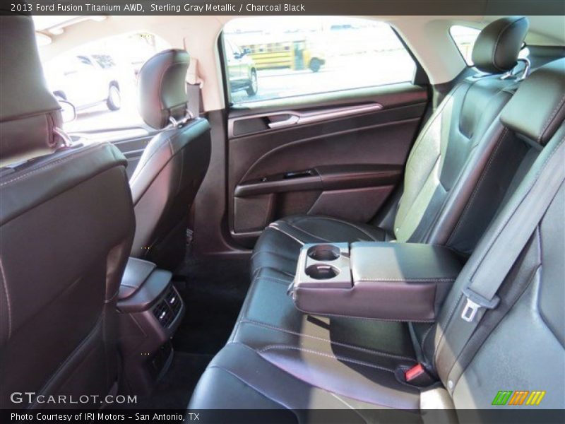 Sterling Gray Metallic / Charcoal Black 2013 Ford Fusion Titanium AWD