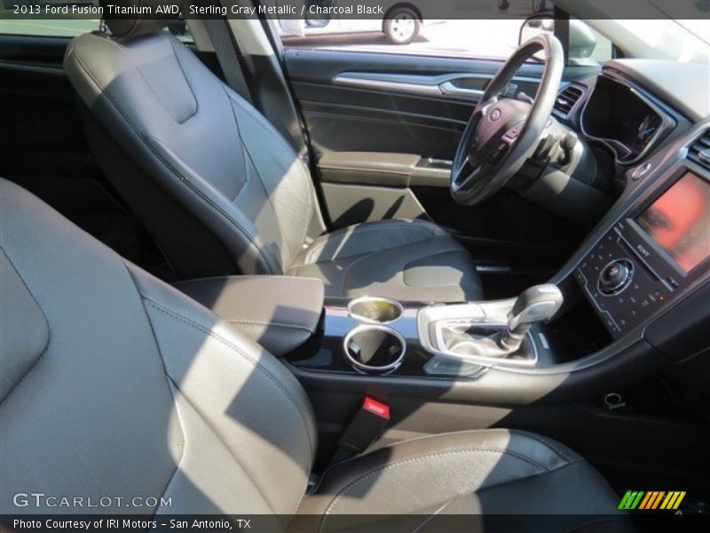 Sterling Gray Metallic / Charcoal Black 2013 Ford Fusion Titanium AWD