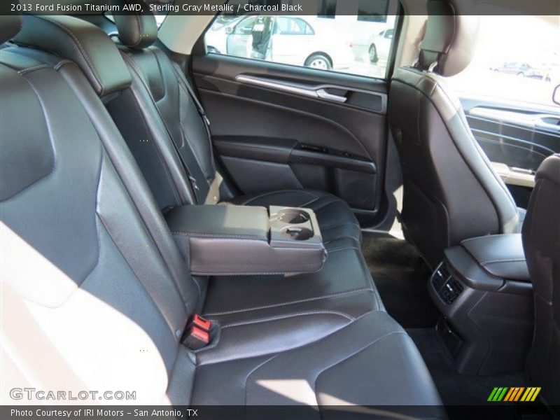 Sterling Gray Metallic / Charcoal Black 2013 Ford Fusion Titanium AWD