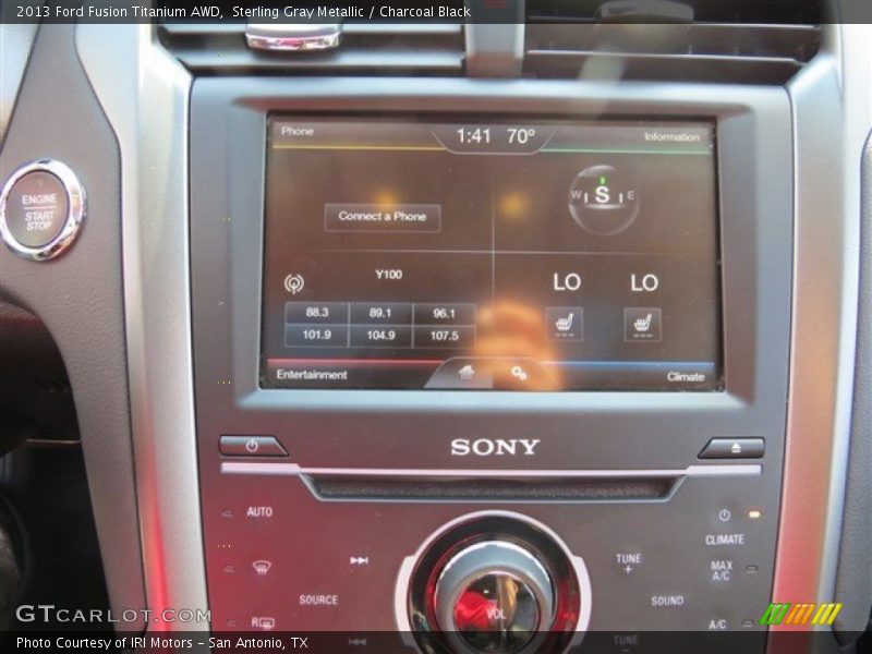Sterling Gray Metallic / Charcoal Black 2013 Ford Fusion Titanium AWD