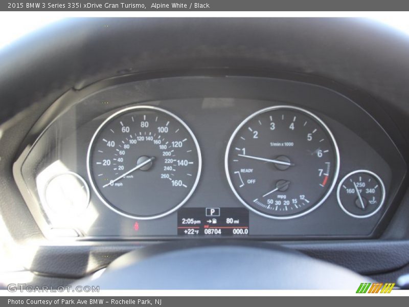 Alpine White / Black 2015 BMW 3 Series 335i xDrive Gran Turismo