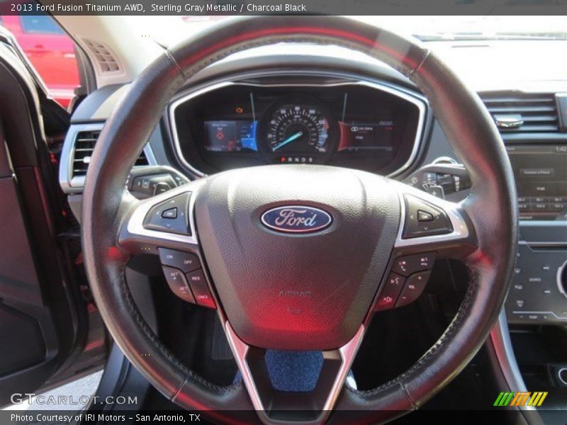 Sterling Gray Metallic / Charcoal Black 2013 Ford Fusion Titanium AWD