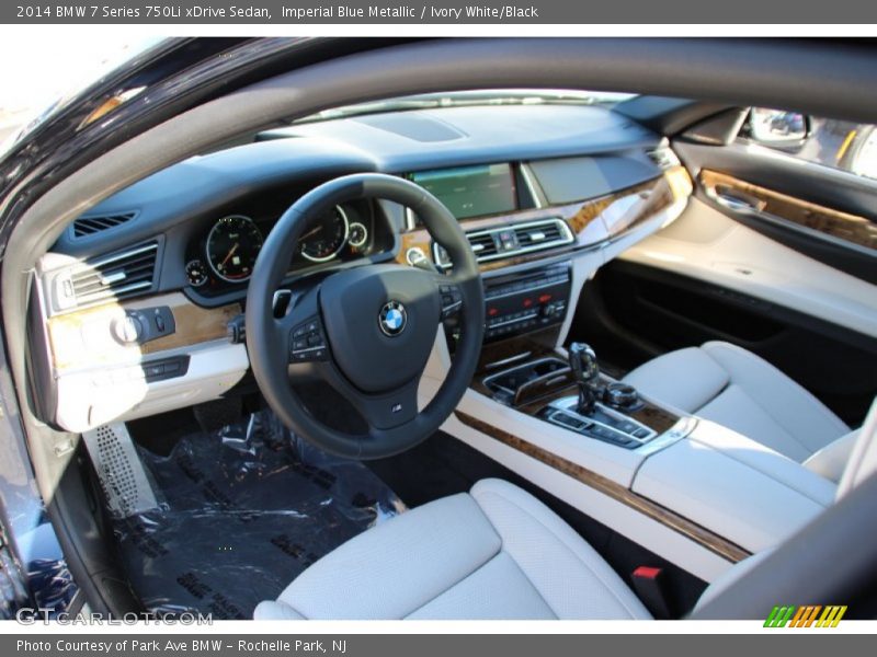 Ivory White/Black Interior - 2014 7 Series 750Li xDrive Sedan 